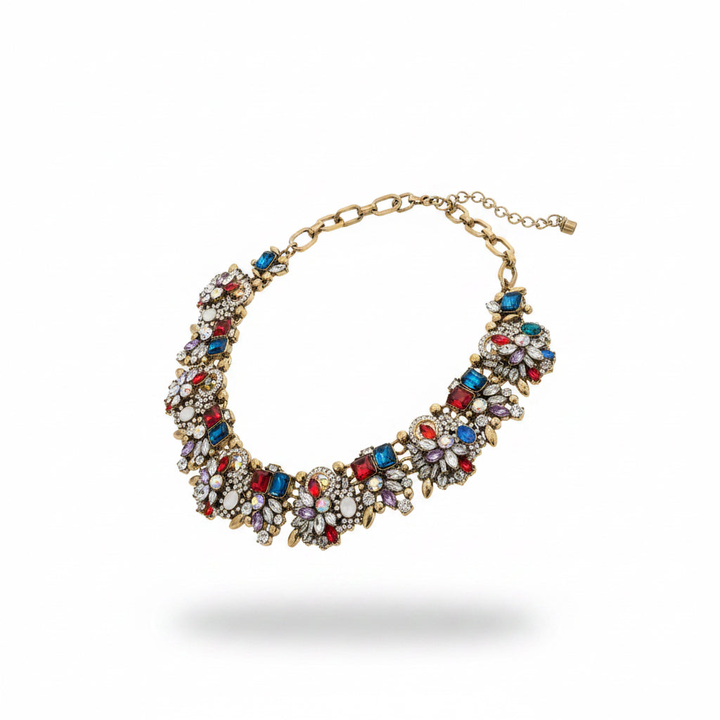 Collar multicolor cristal