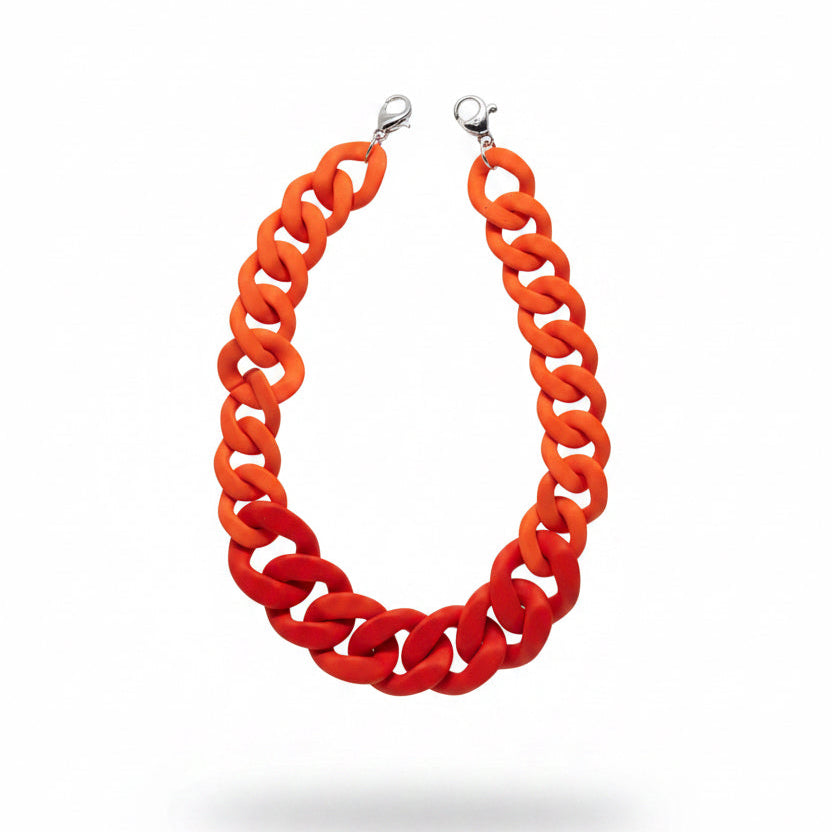 Collar naranja opaco