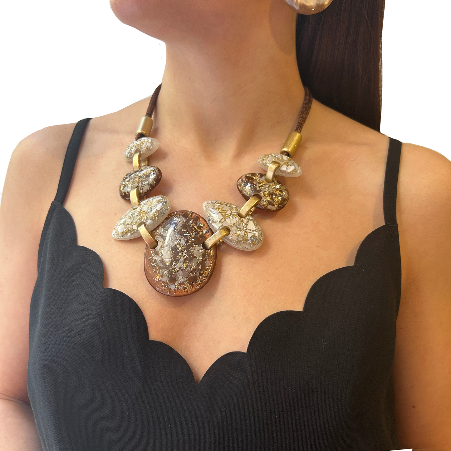 Collar piezas ovaladas