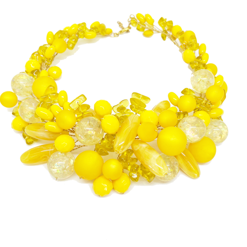 Collar "RAMA" amarillo