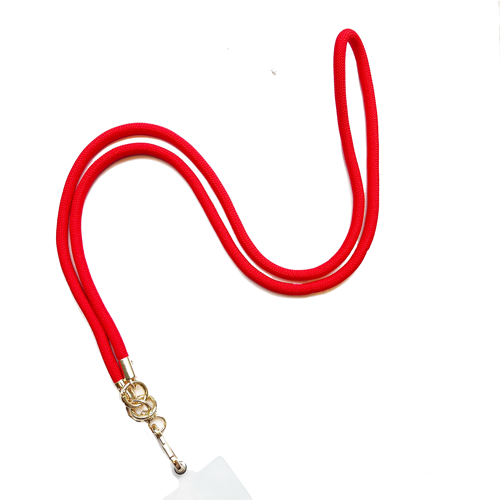 Correa para celular de soga  roja