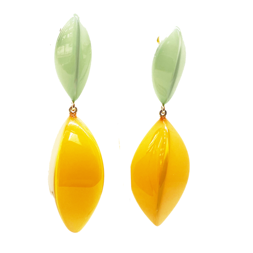 combined italian resin earrings