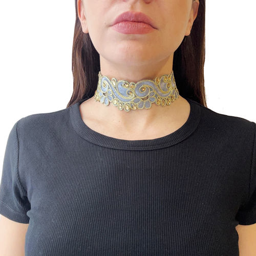 Choker de encaje