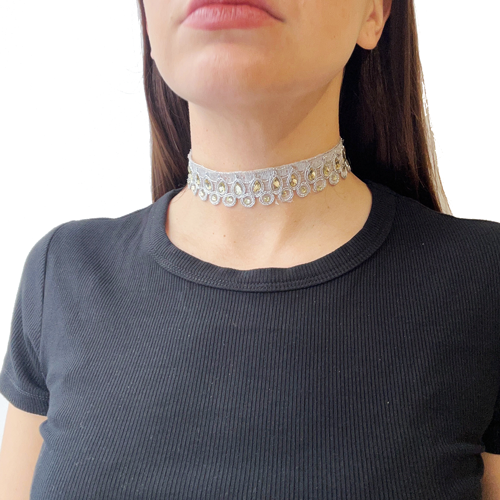 Choker de encaje