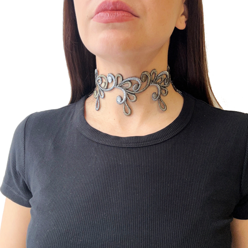 Choker de encaje