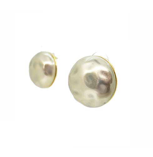 aros tipo perla gris 