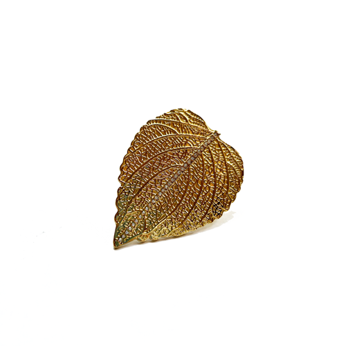anillo de hoja
