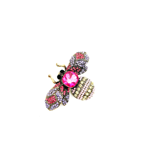 Broche mosca de strass