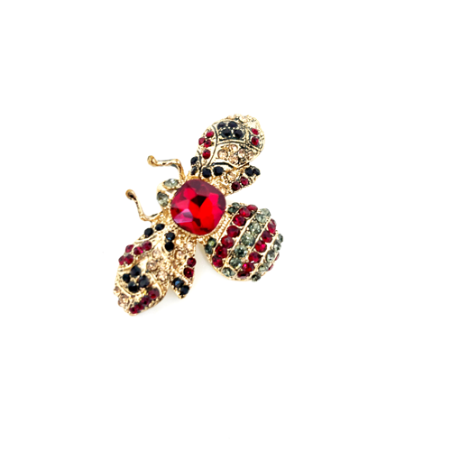 Broche mosca de strass