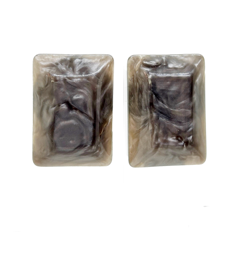 aros rectangulares de resina

