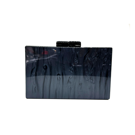 clutch de acrilico negro