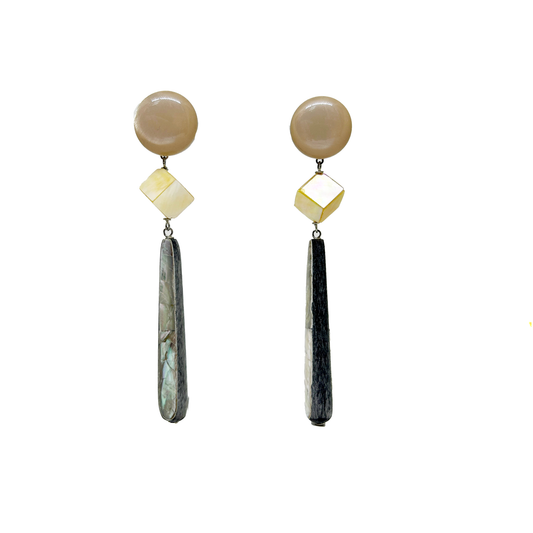 Aros de nacar y madera 