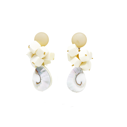 aros de madera y nacar 