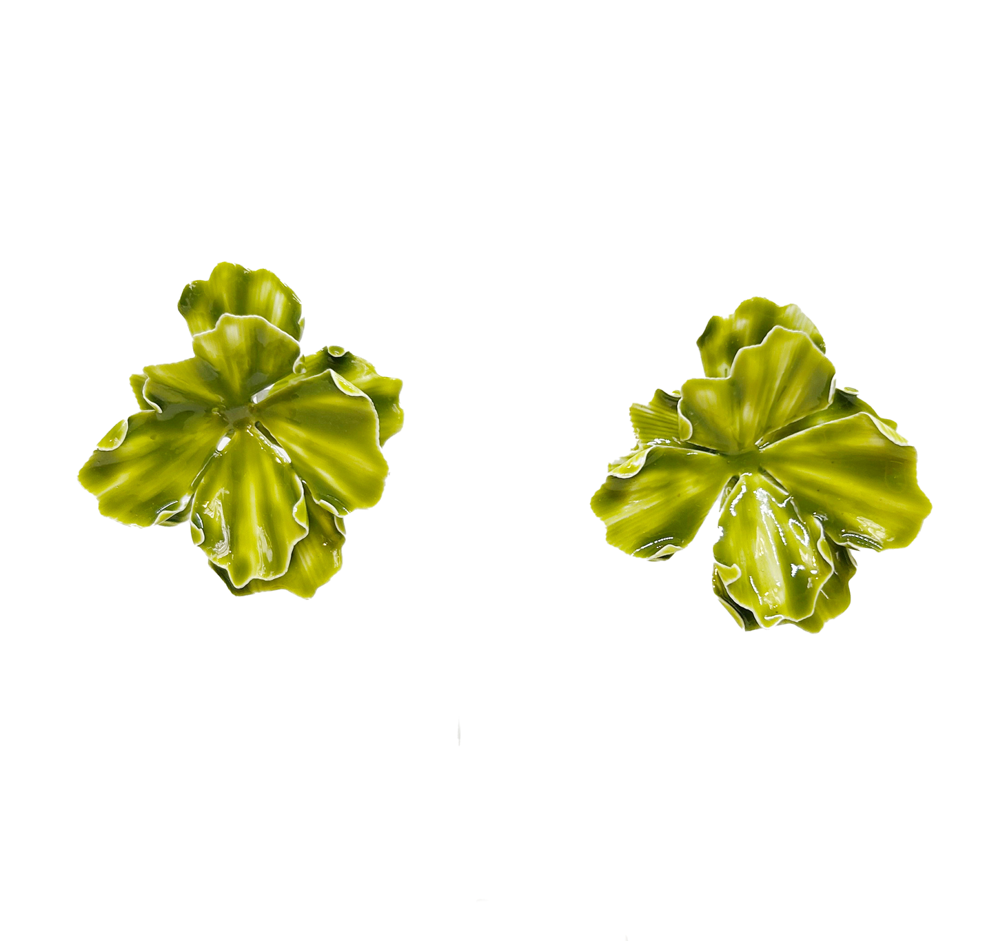 Aros flores esmaltadas