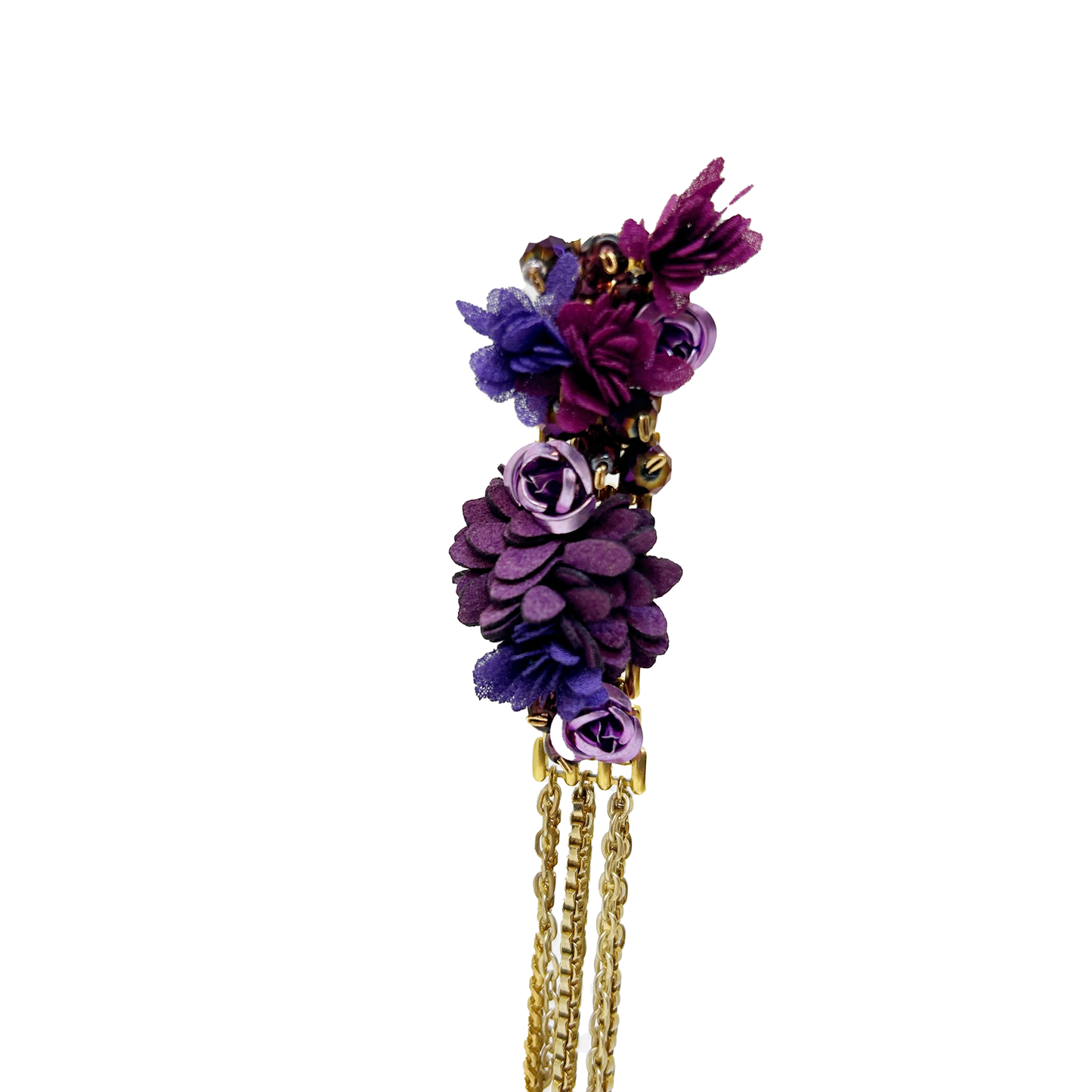 Aros bordados con flecos