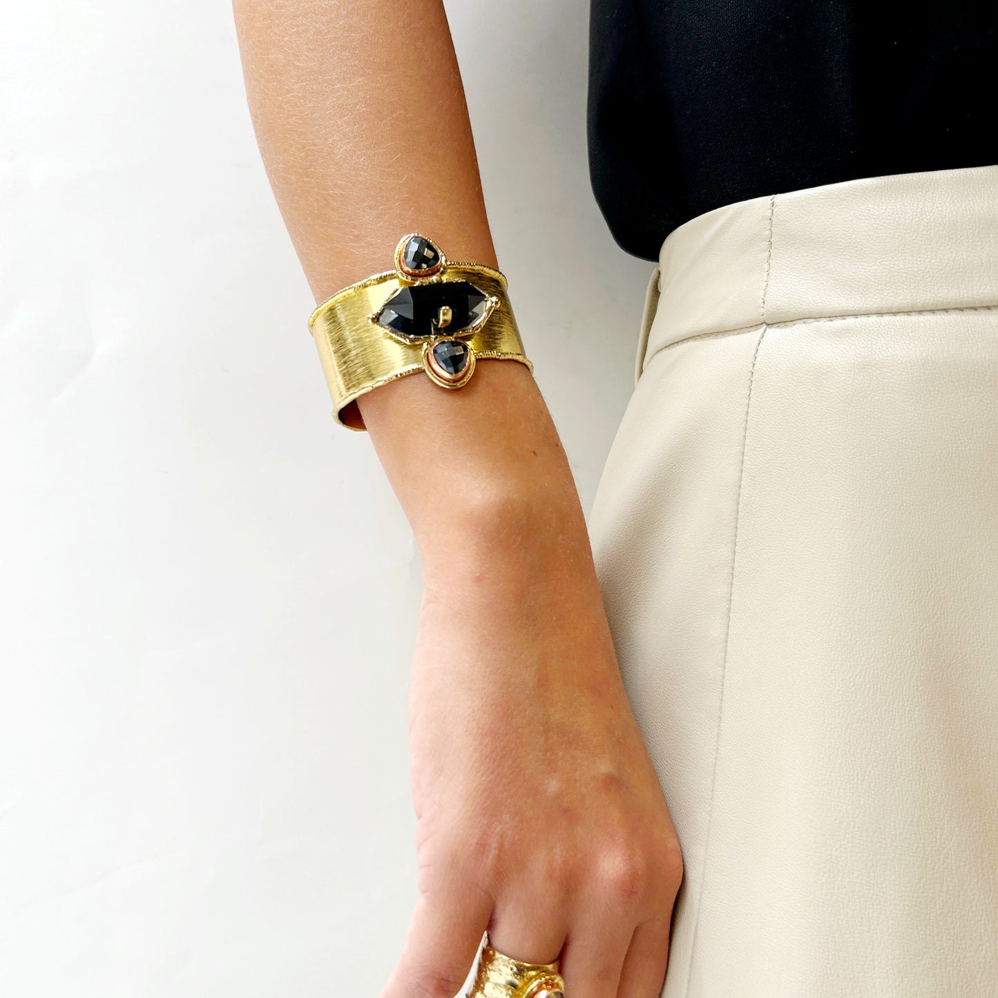 Pulsera piedra geométrica