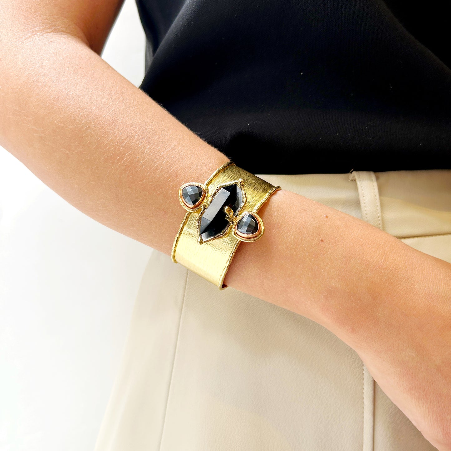 Pulsera piedra geométrica