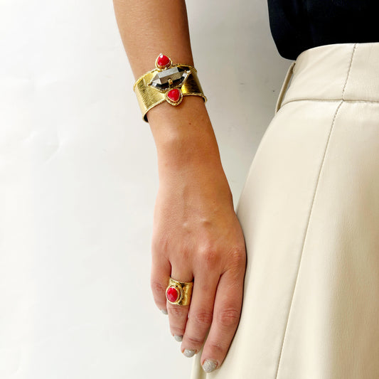 Pulsera piedra geométrica