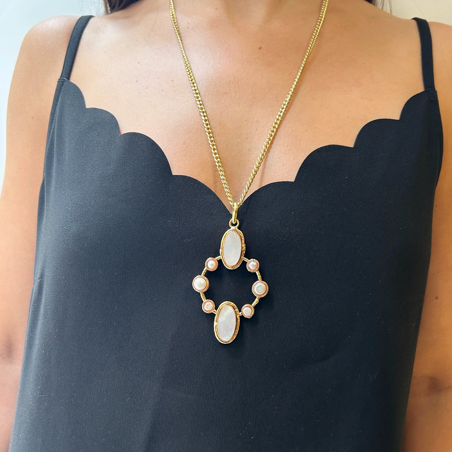 Collar dije multiples piedras