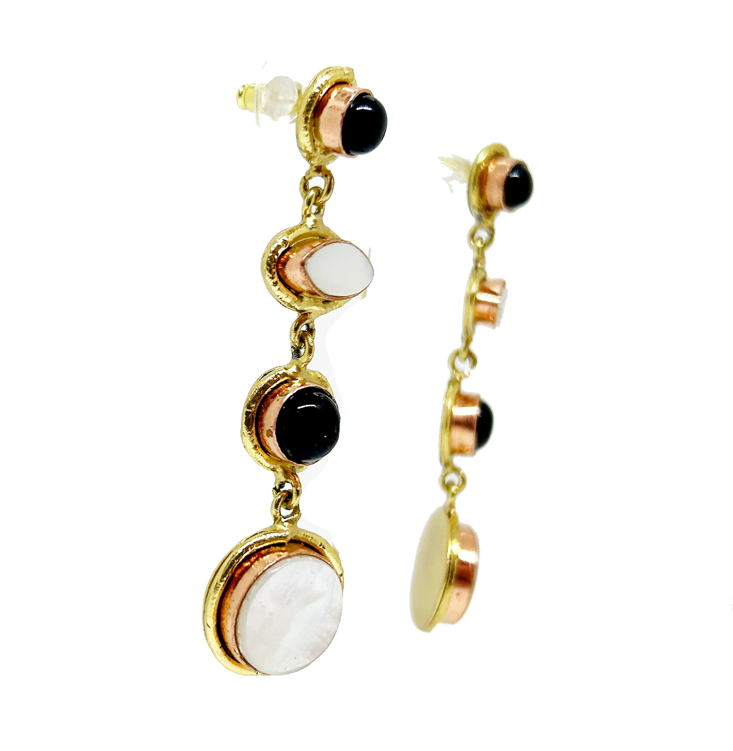 Aros largos de piedras