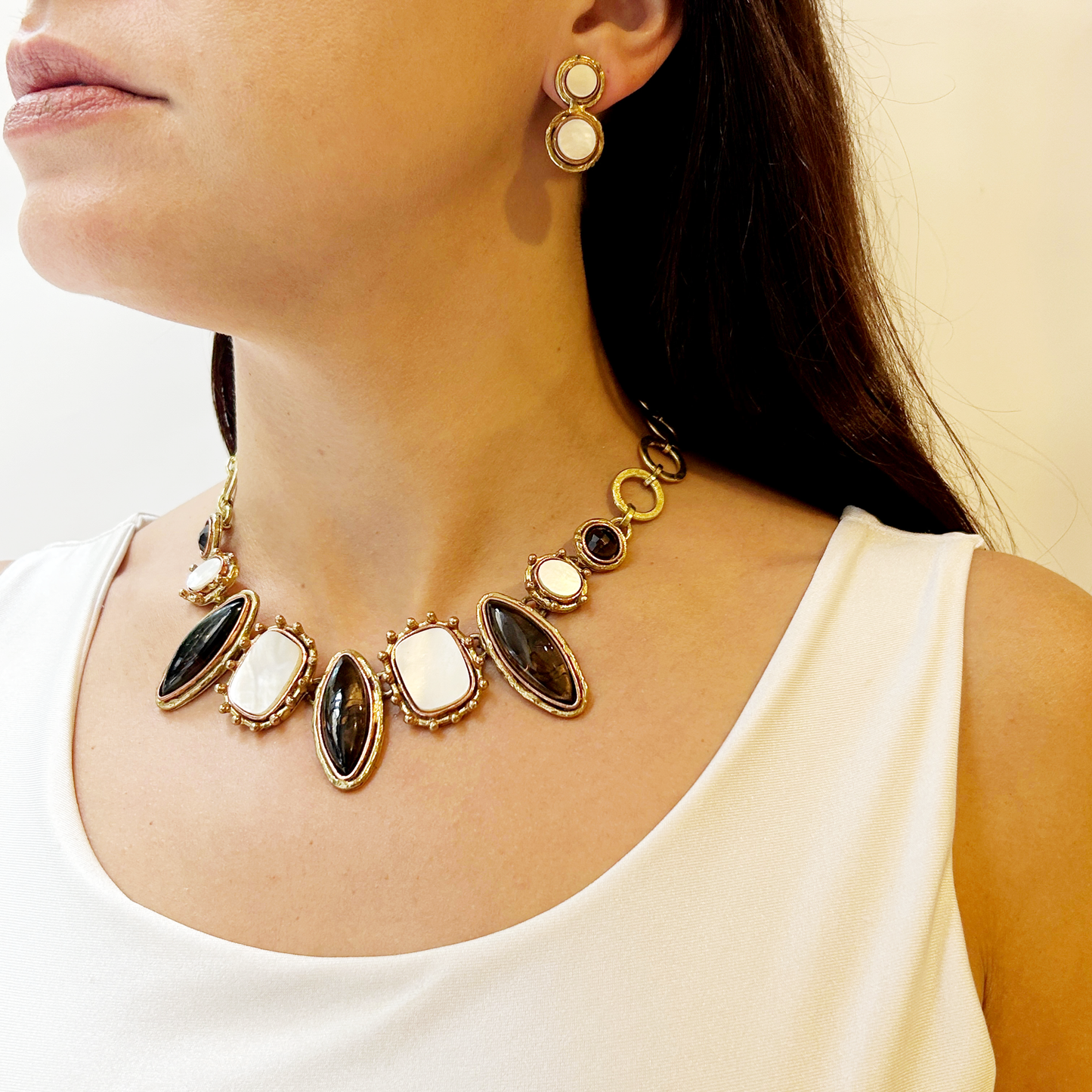 Aros piedra doble pequeños