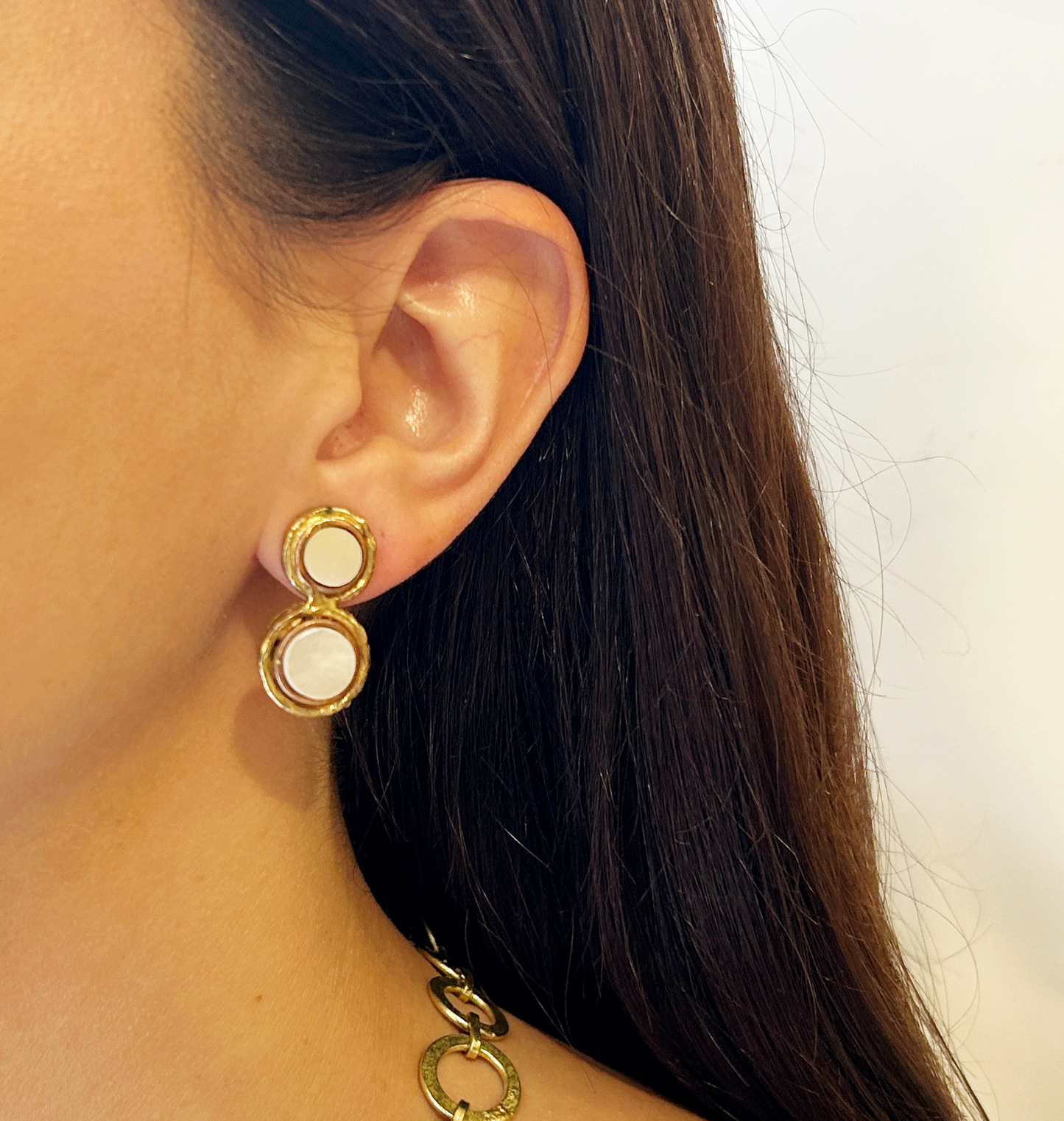 Aros piedra doble pequeños