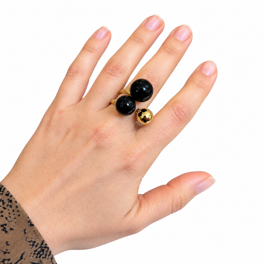 Pulsera triple esfera