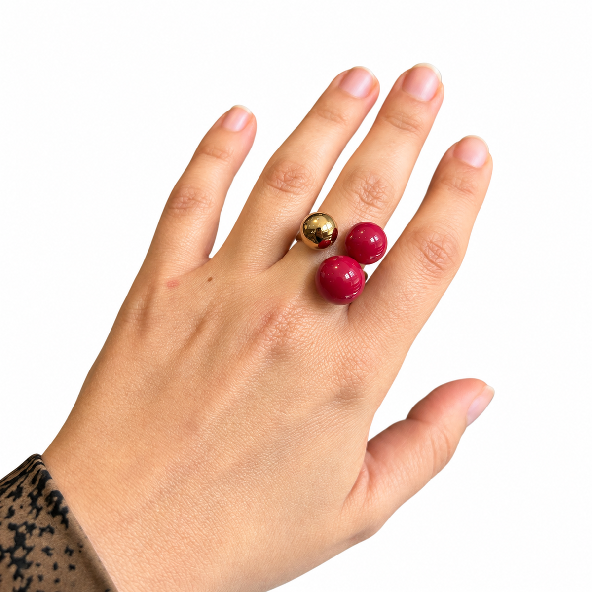 Pulsera triple esfera