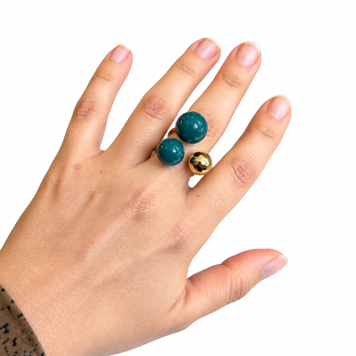 Pulsera triple esfera