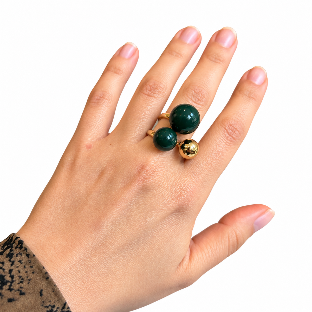 Pulsera triple esfera