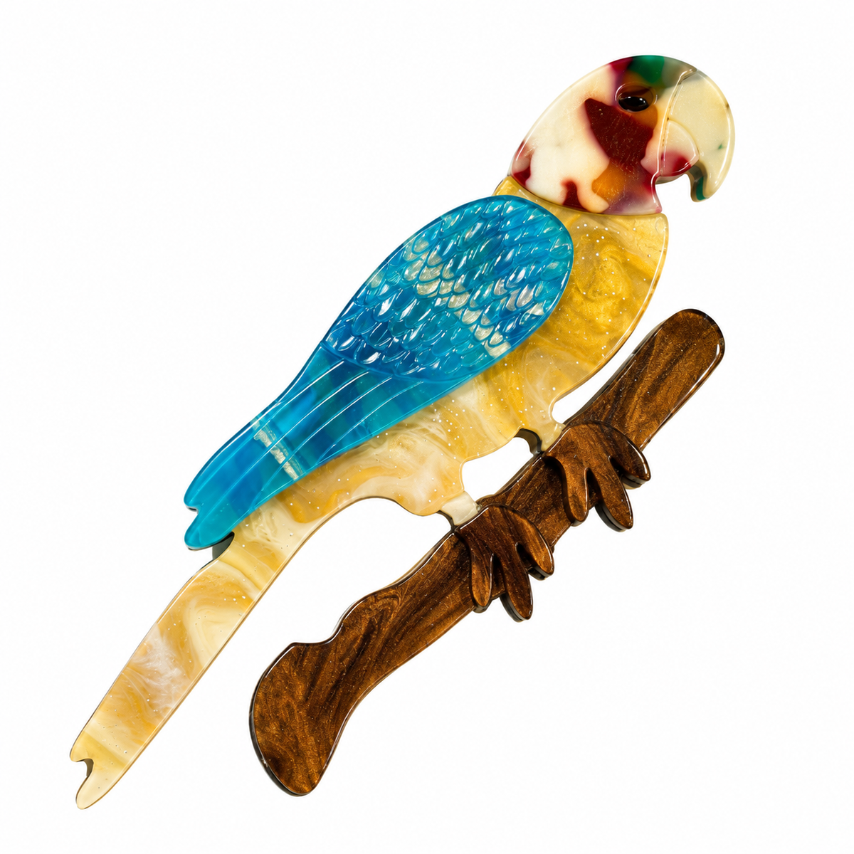 Broche loro beige