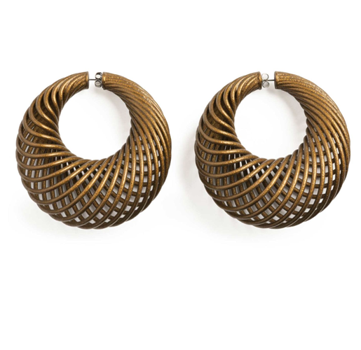 Argollas con volumen grandes