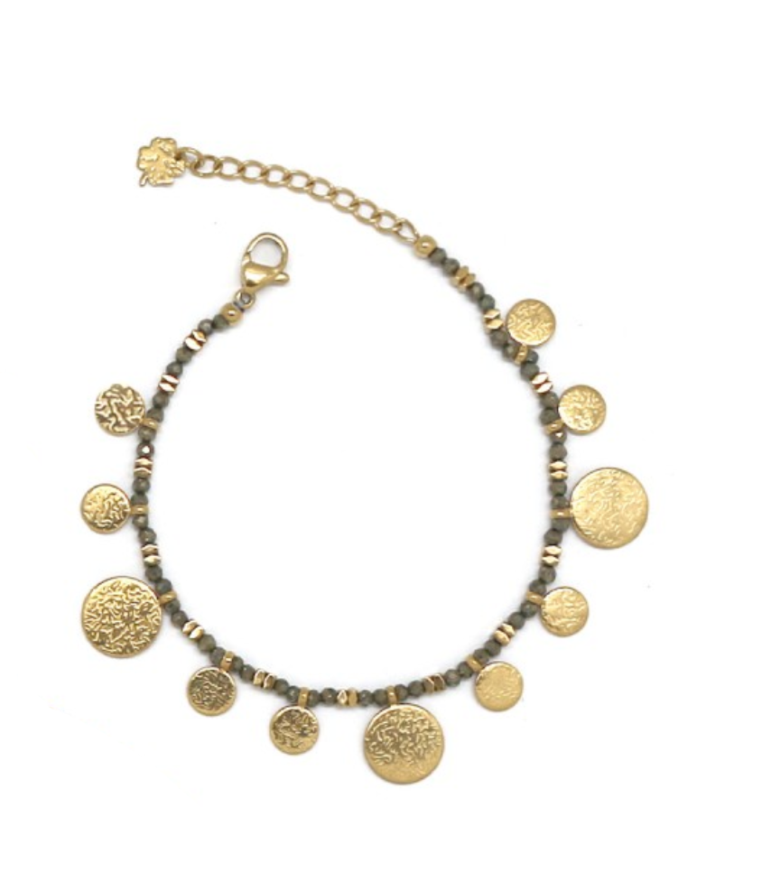 Pulsera dijes círculos