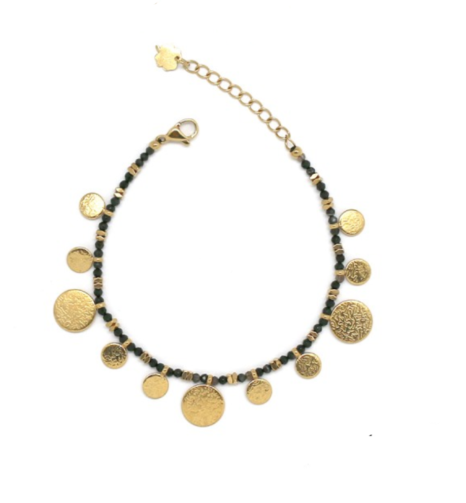 Pulsera dijes círculos