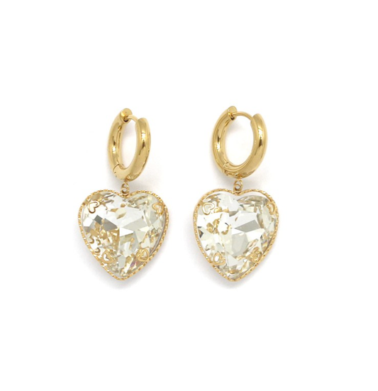 argollas dije corazon con zirconia