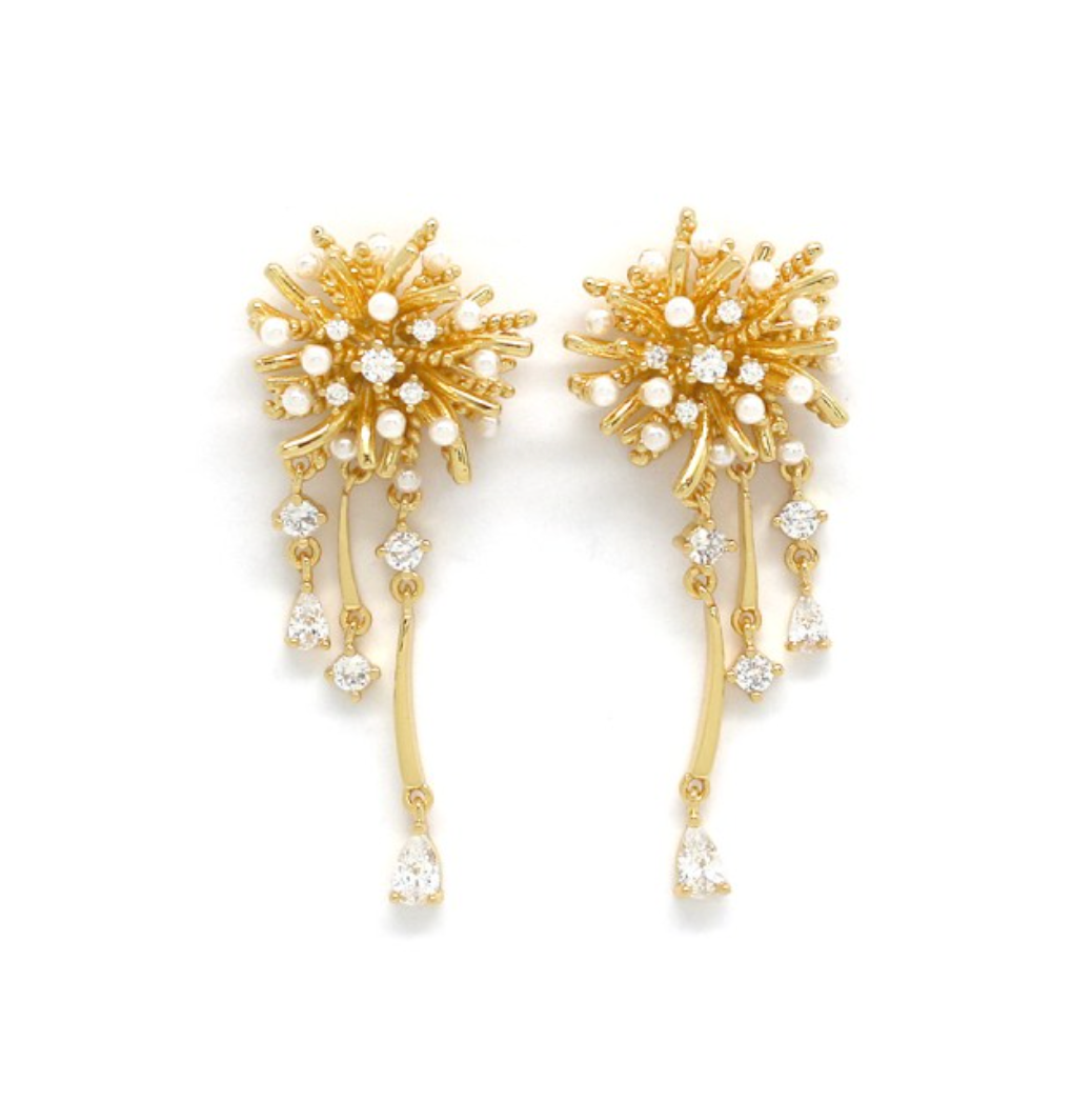 aros con perlas y zirconias