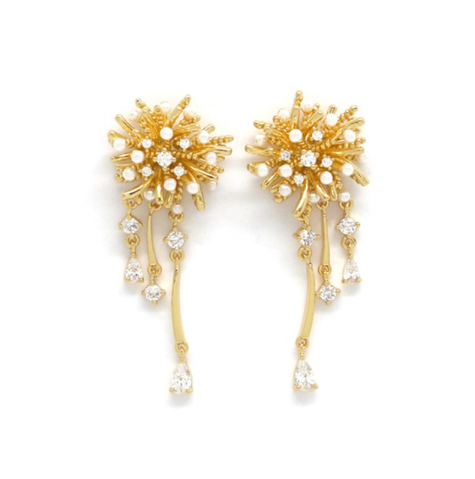 aros con perlas y zirconias
