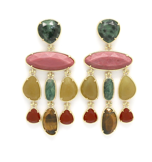 aros geometricos de piedras naturales 