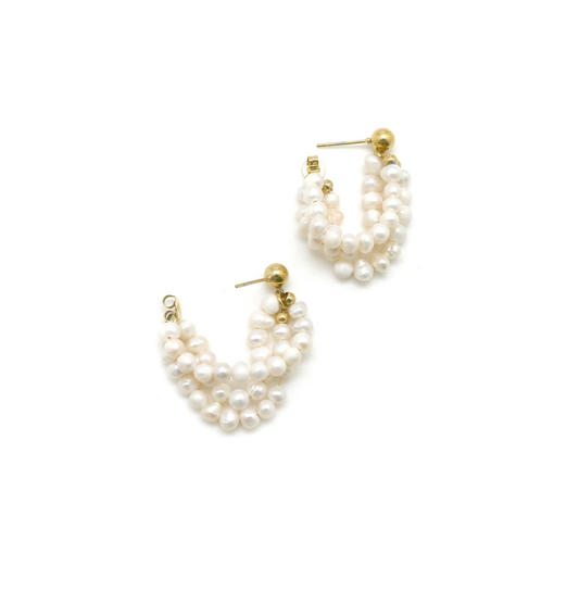 Aros perlas barrocas
