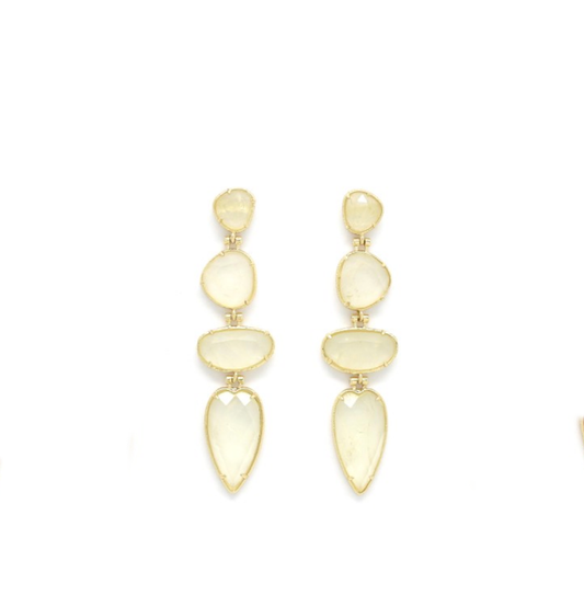 aros con cuarzo blanco