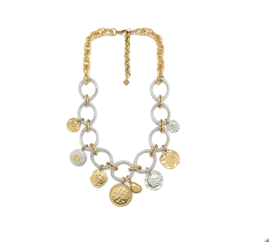 Collar multi dijes cirulares