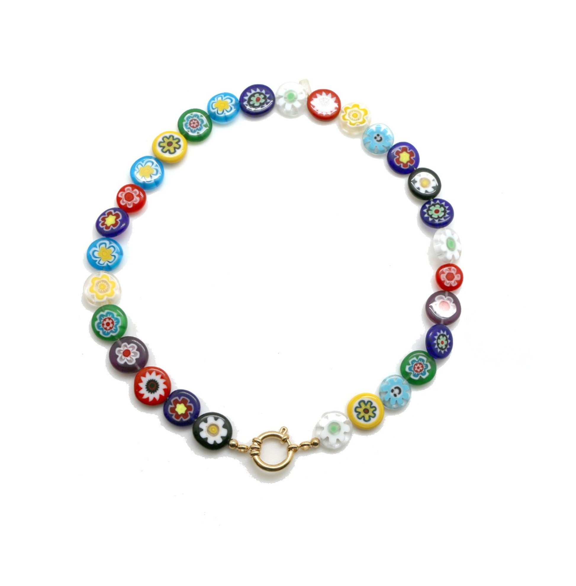 Collar multicolor de cirstales