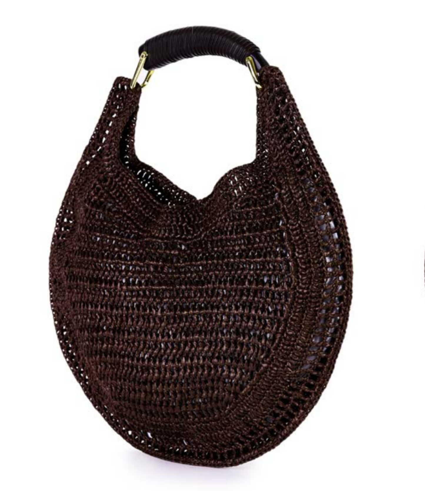 Bolso de rafia en crochet