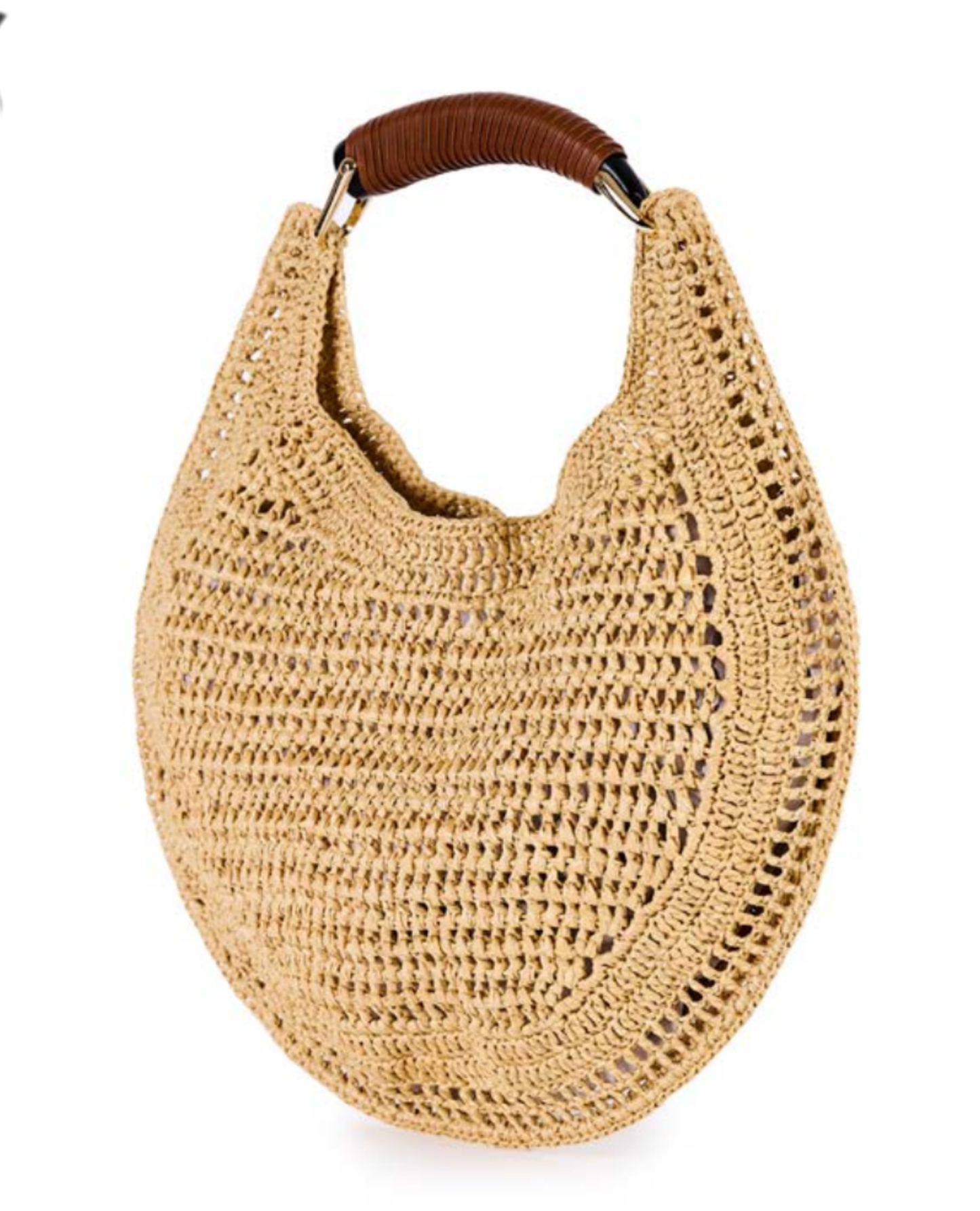 Bolso de rafia en crochet