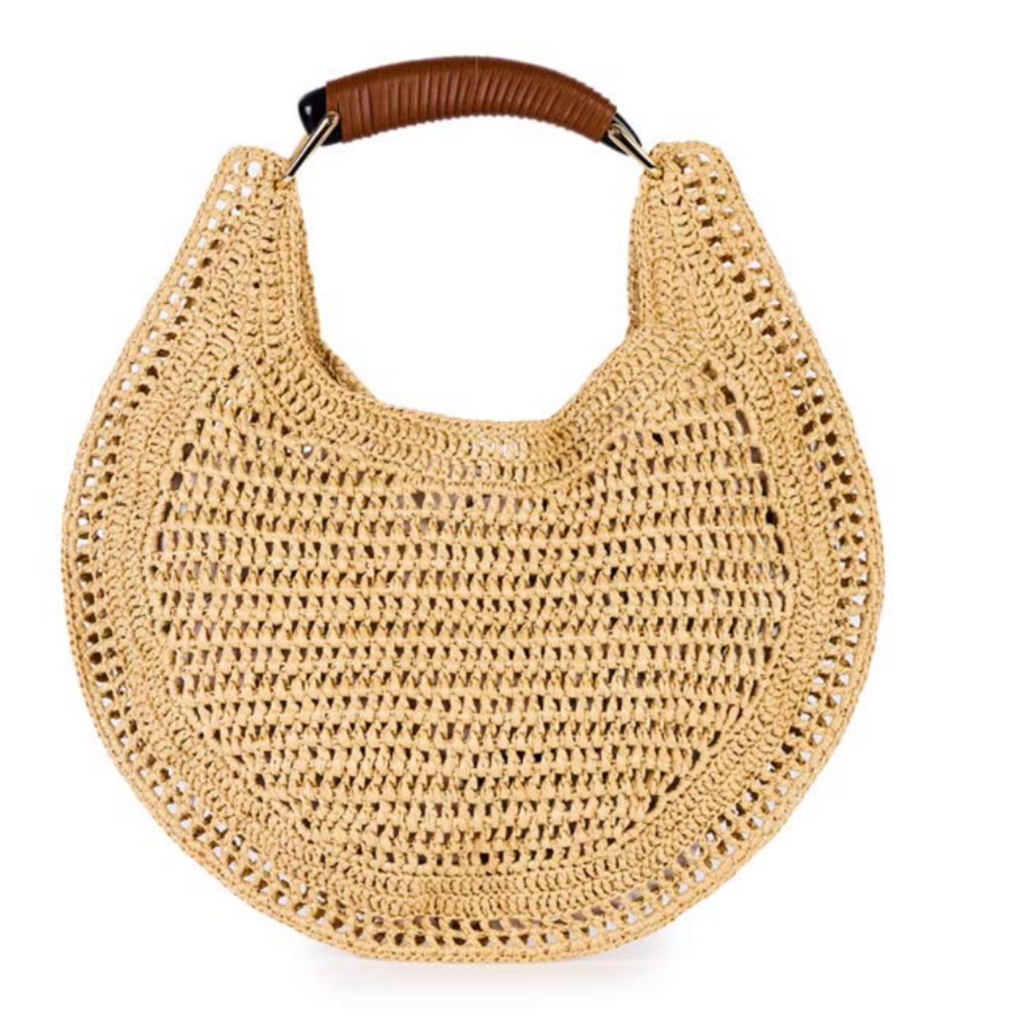 Bolso de rafia en crochet