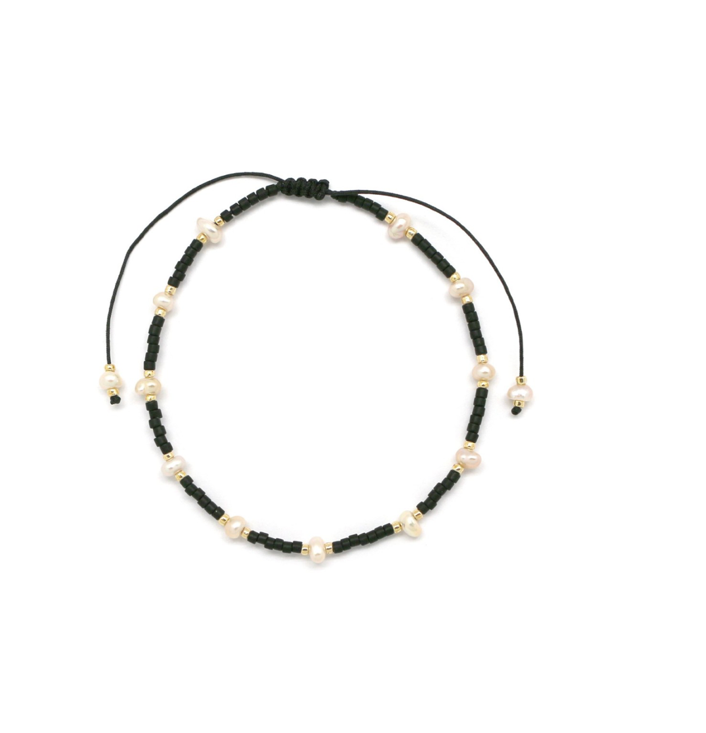 Pulsera mostacillas y perla