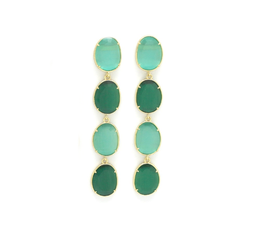 aros largos de piedras 