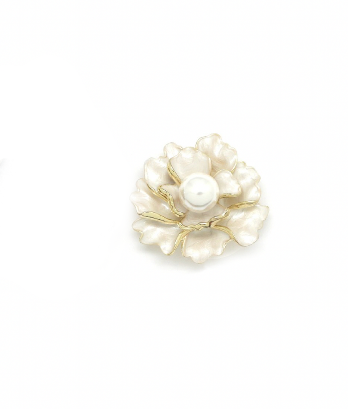 Broche flores esmaltadas