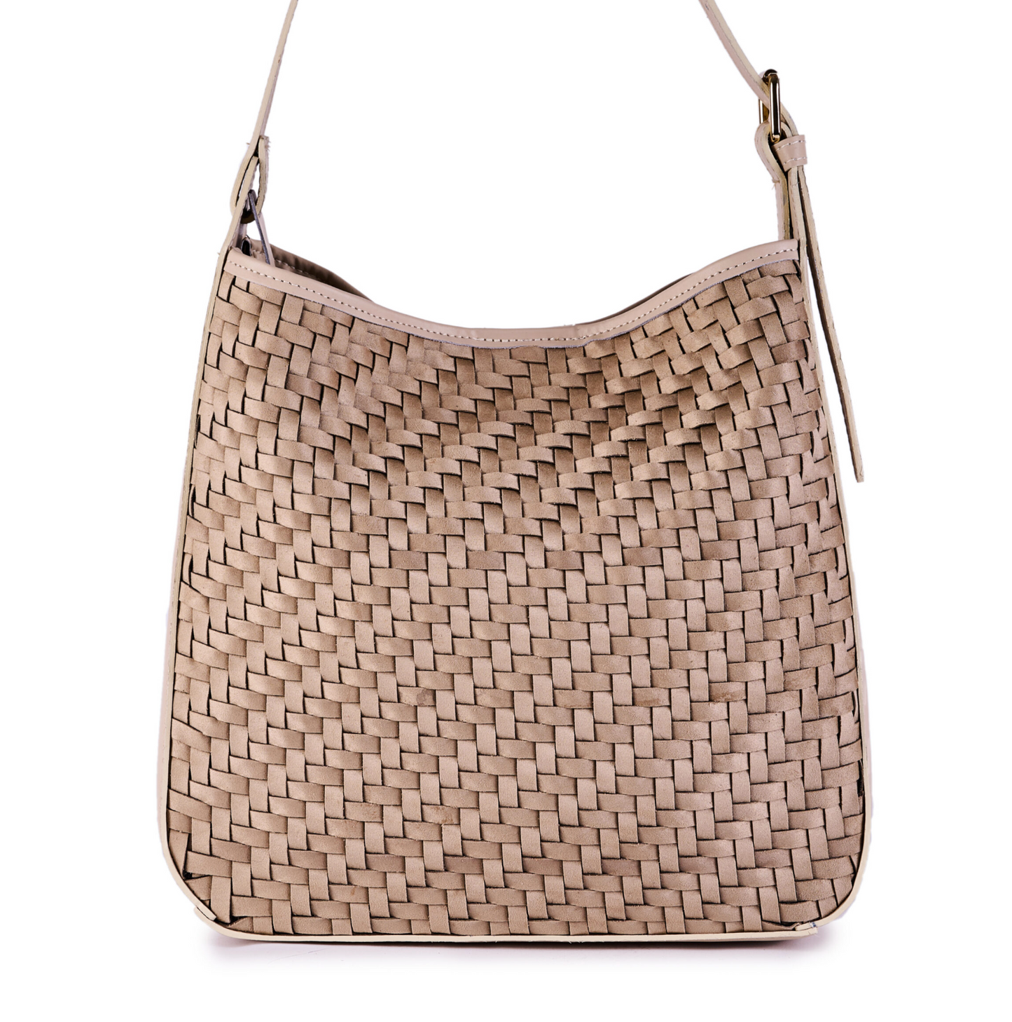 Bolso gamuzado trenzado