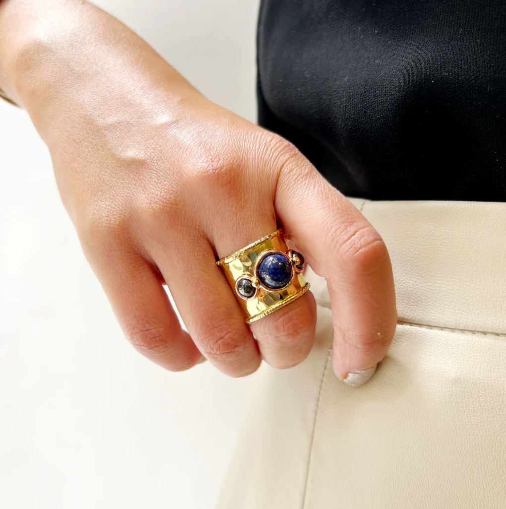 Anillo Triple piedra